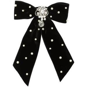NEW JENNIFER BEHR penelope bow barrette in black